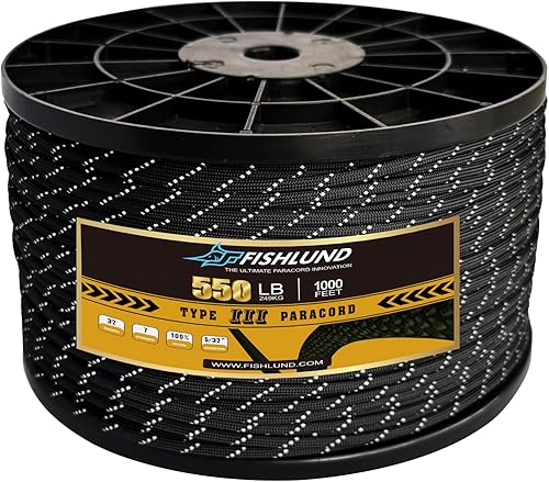 Miniatura 20 de Paracord 550 lb, cuerda de paracord de 7 hebras 305 m, 4 mm, cuerda de paracaídas de nailon para camping, rojo imperial