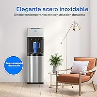 Vista 5 de Brio - Dispensador de agua con refrigerador, de carga inferior, con autolimpieza, edición limitada, 3 ajustes de temperatura, agua caliente, fría