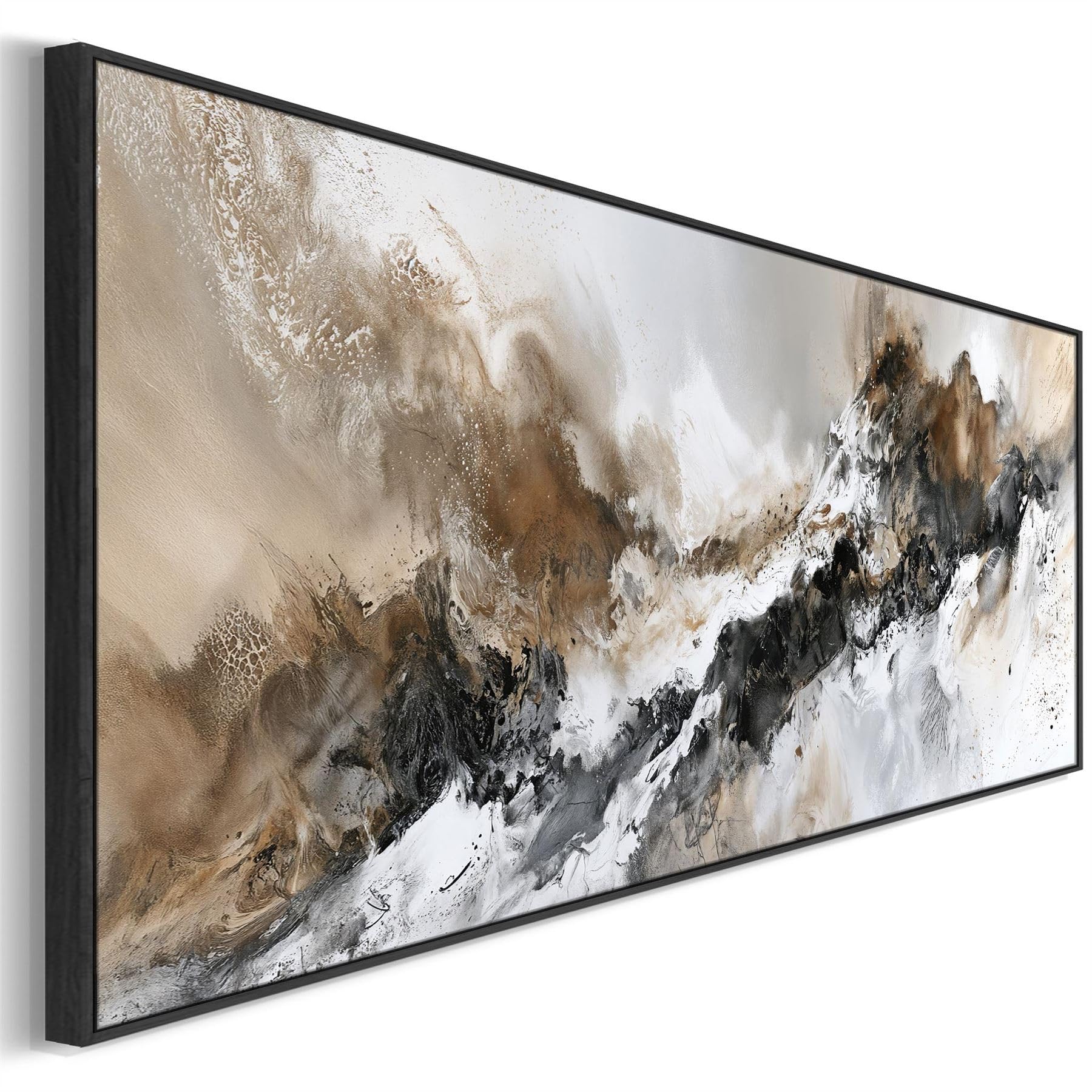 Wallfillers Bedroom Framed Wall Art - Illusion - Over the Bed Artwork (143cm x 52cm)
