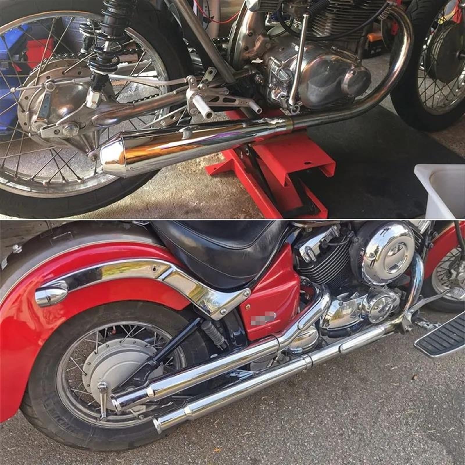 Amazon.co.jp: スリップオンマフラー に適合する CG125 GN125 CB400ss 