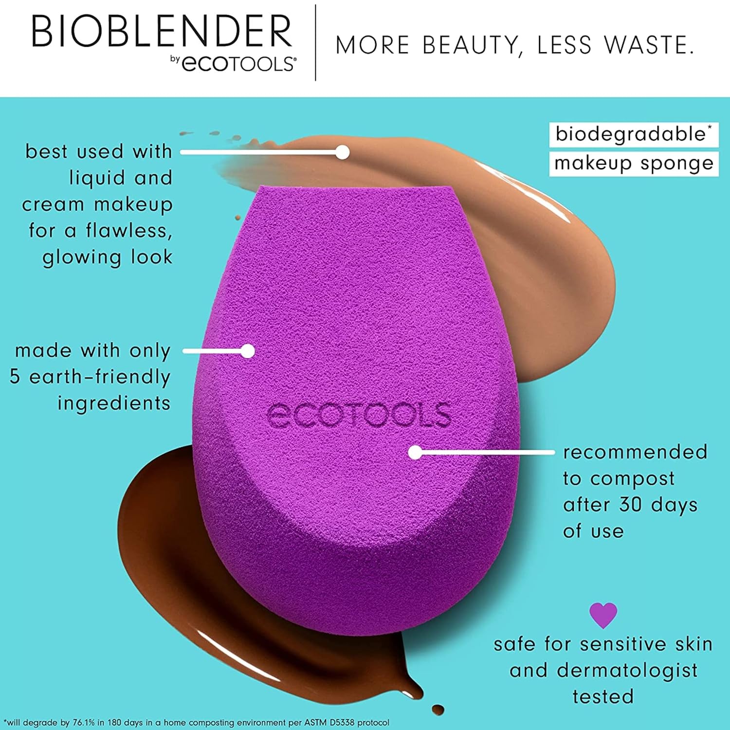 EcoTools Limited Edition Better Blends Ahead Makeup Sponge Set, 4 Piece Christmas Gift Set, Gift For Wife, Spouse, Girlfriend, Significant Other, or Daughter
