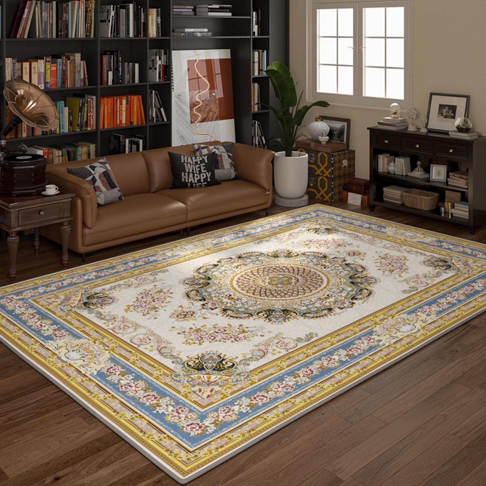 Alfombra calefactable de grafeno con temporizador y felpa suave para sofa 100x150cm
