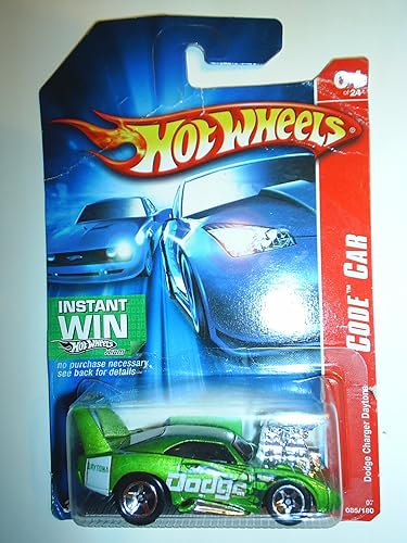 Hot Wheels Verde 69 1969 Dodge Charger Daytona Code Car 1 de 24 2006