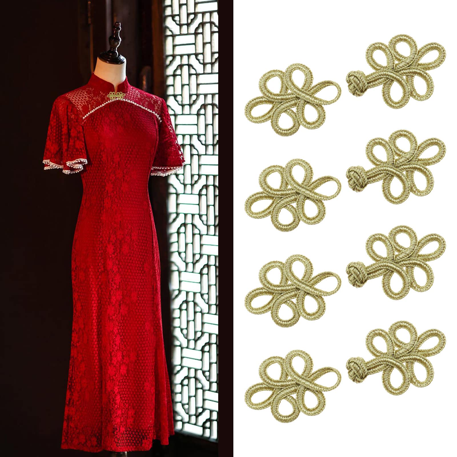 10 Pairs Handgemaakte Chinese Kikker Sluiting Knoppen Knoopsluiting voor Cheongsam Tang Pak Vintage Handcraft Button-1-3.5x6cm