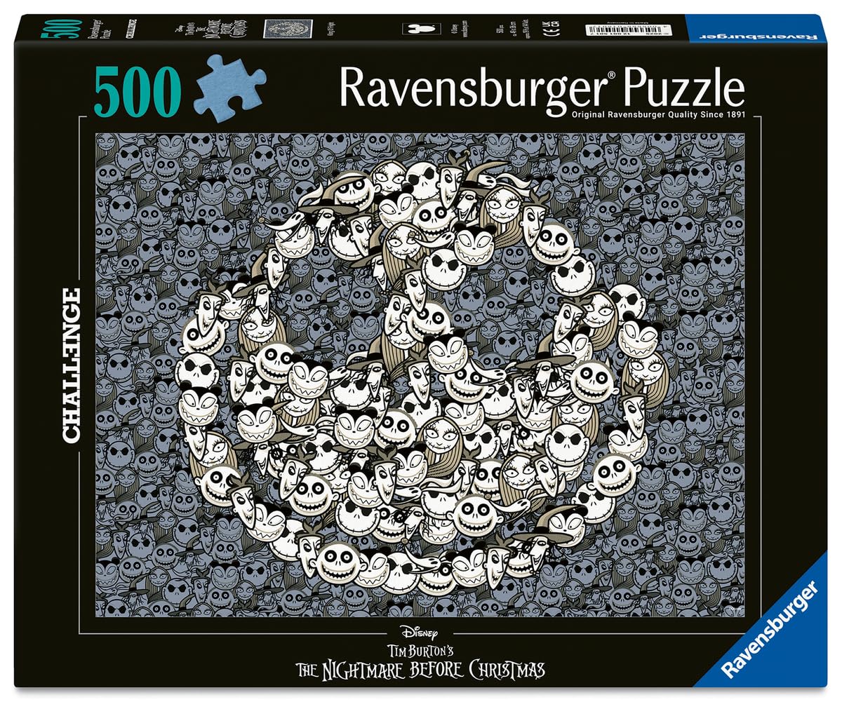 Ravensburger - Puzzle 500 pièces - L'étrange Noël de Monsieur Jack