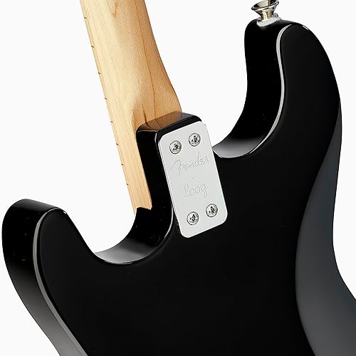 Miniatura 4 de Fender x Loog Stratocaster - Guitarra eléctrica para niños de 3 cuerdas para principiantes (Negro)