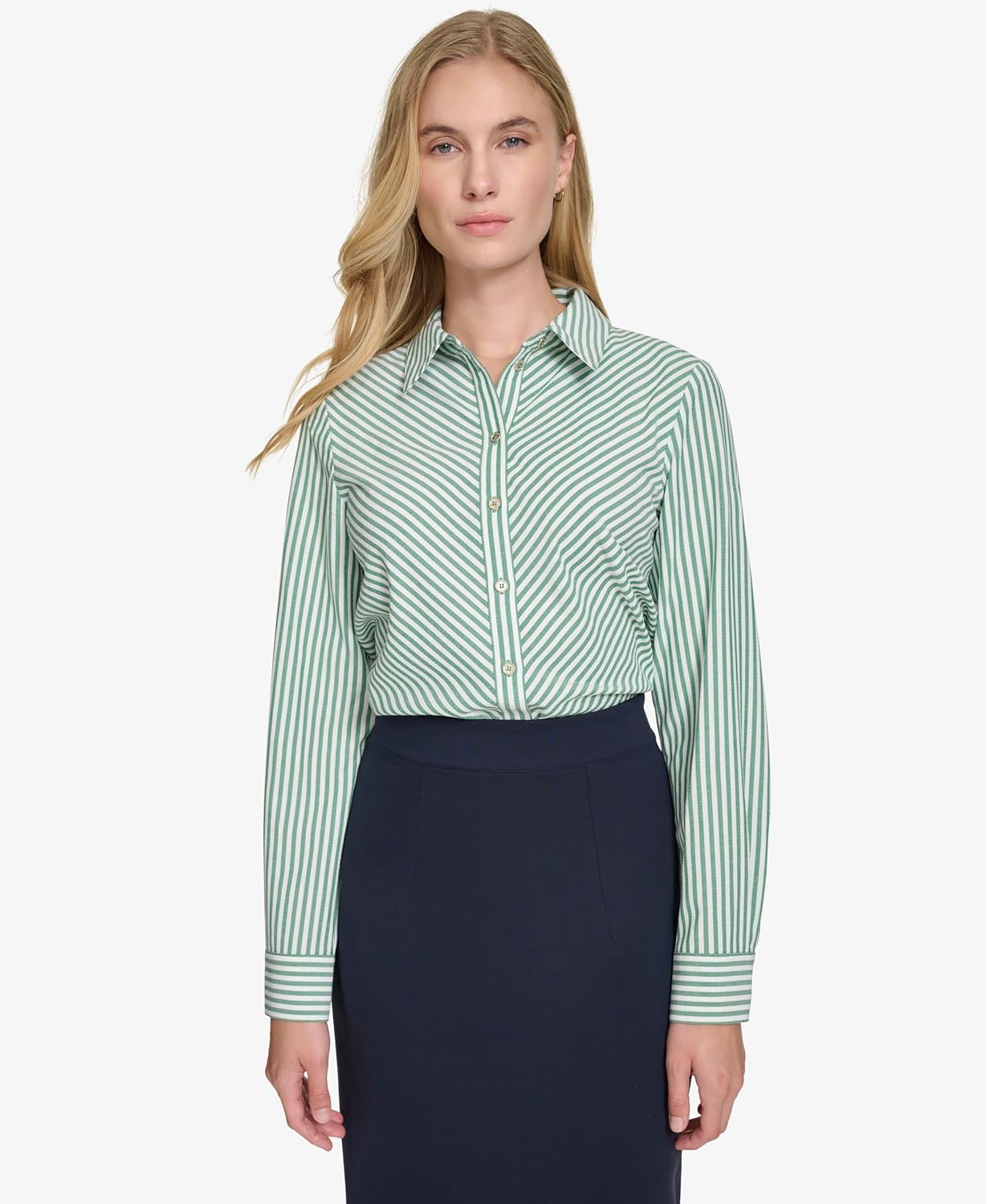 Tommy Hilfiger Womens Long Sleeve Button Up Shirt - Image 2