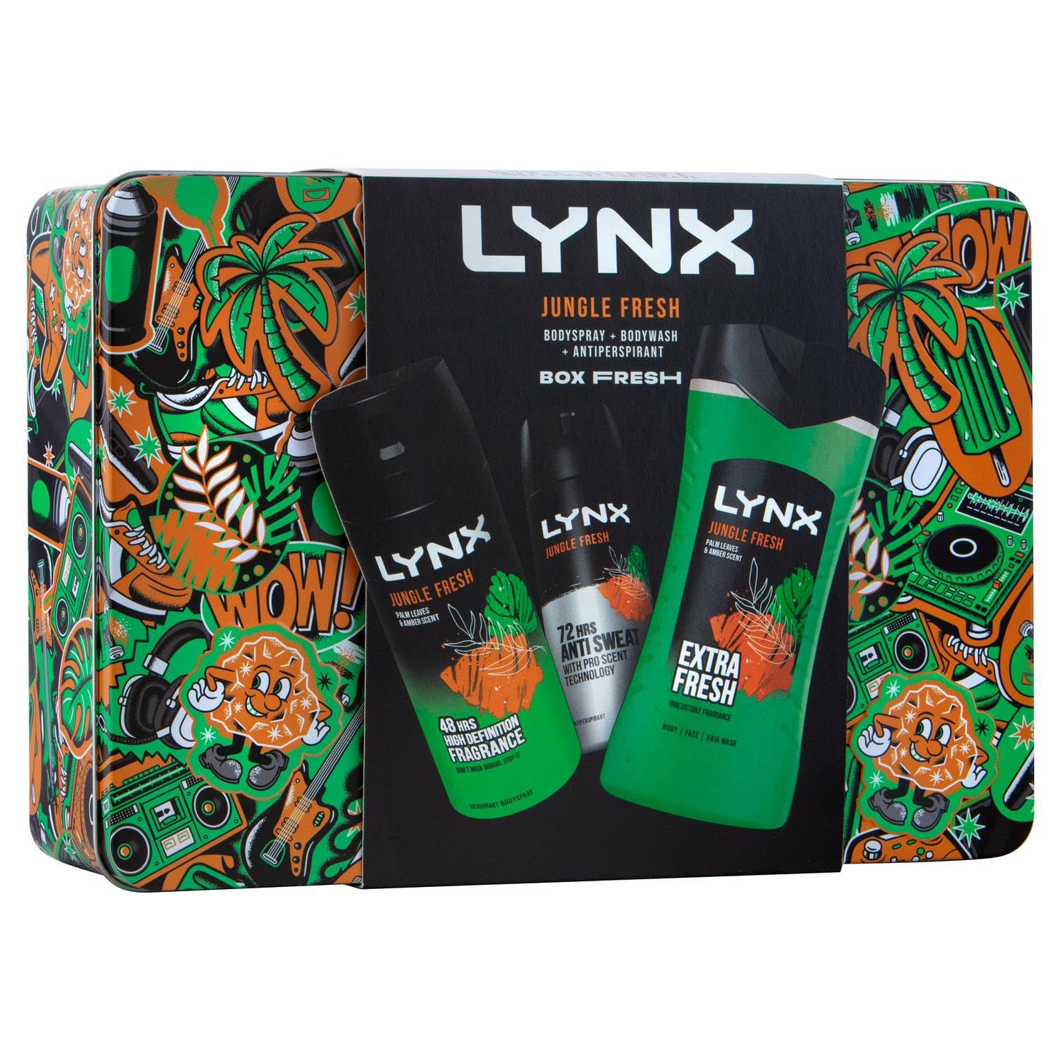 Lynx BOX FRESH Jungle Fresh 3in1 Bodywash 225 ml - Image 4