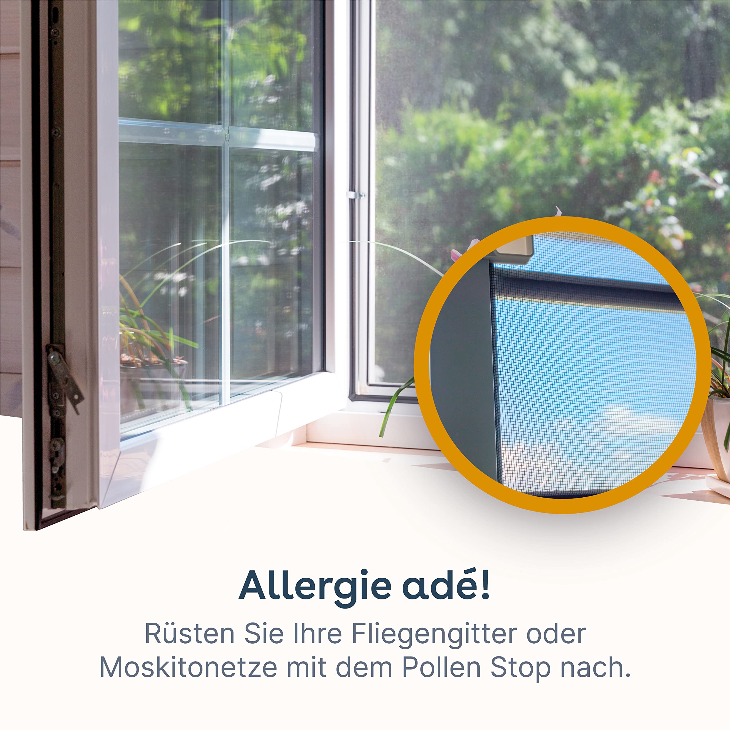 Protection contre le pollen Pollenstop Spray Protection contre les pollens Poussière Particules de suie Pour le traitement ultérieur des moustiquaires (0,5 l)