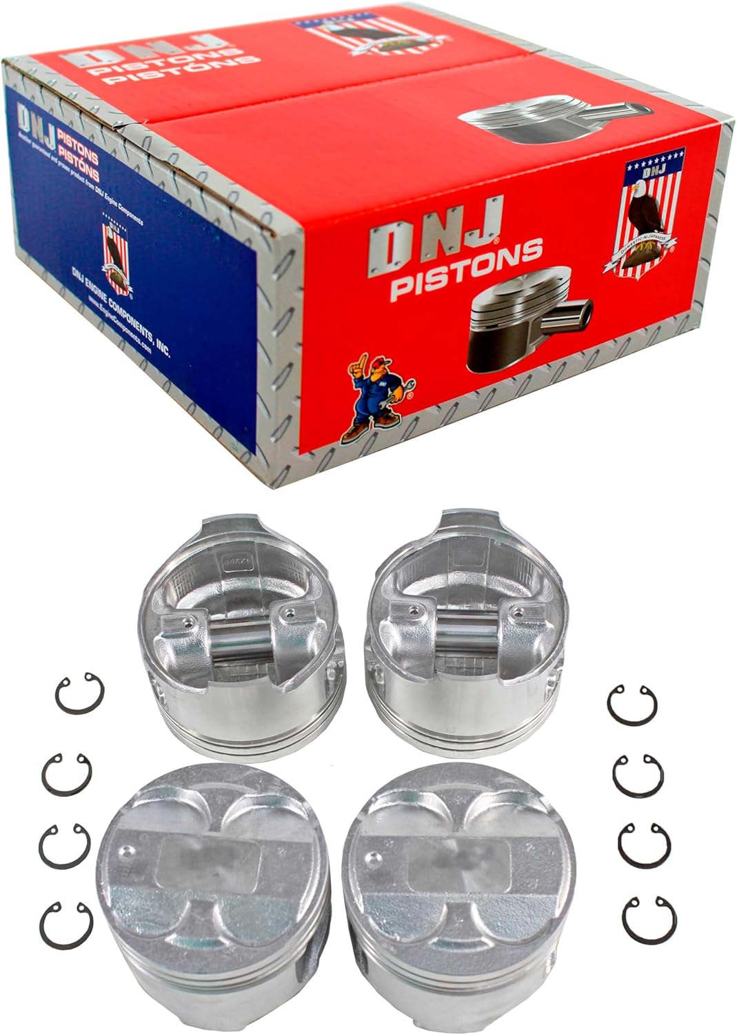 DNJ P430A.20 Oversize Piston Set for 2001-2005 Mazda Miata 1.8L L4 16V DOHC 1839cc