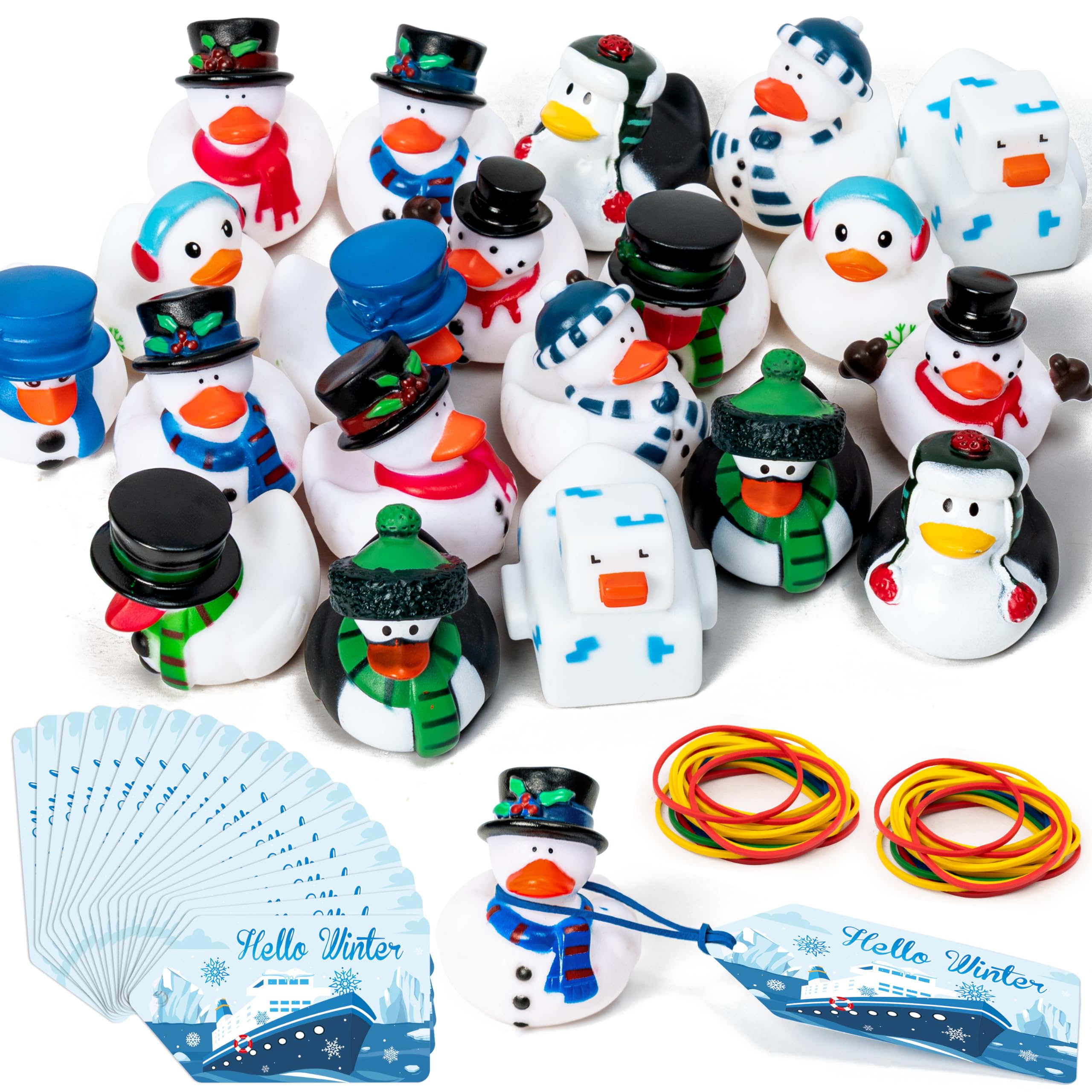 PANTIDE Winter Rubber Ducks Bulk