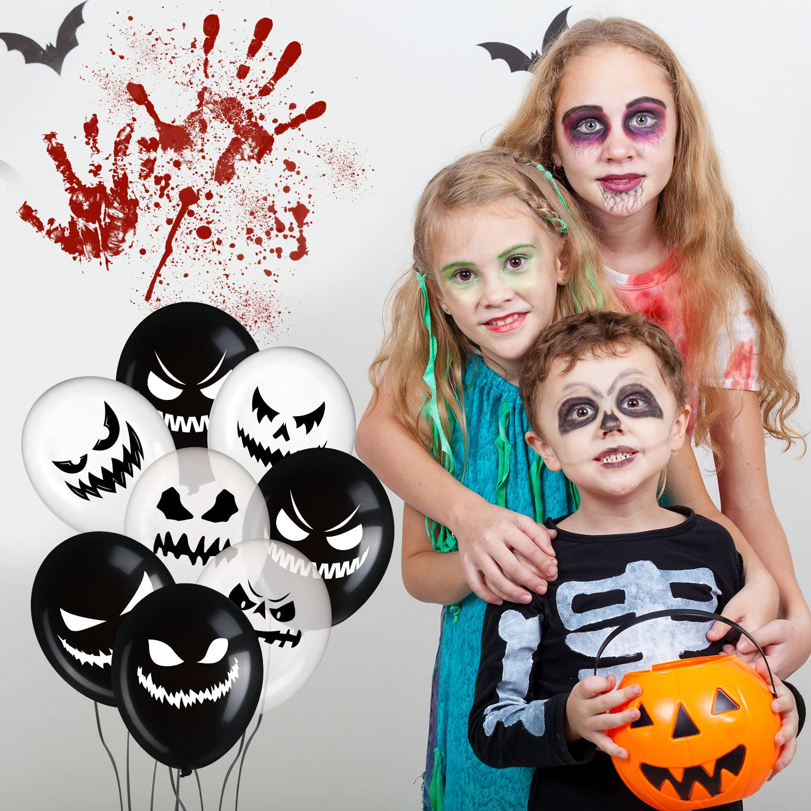 Amazon | 45個 怖いハロウィンバルーン 12インチ 血まみれのバルーン