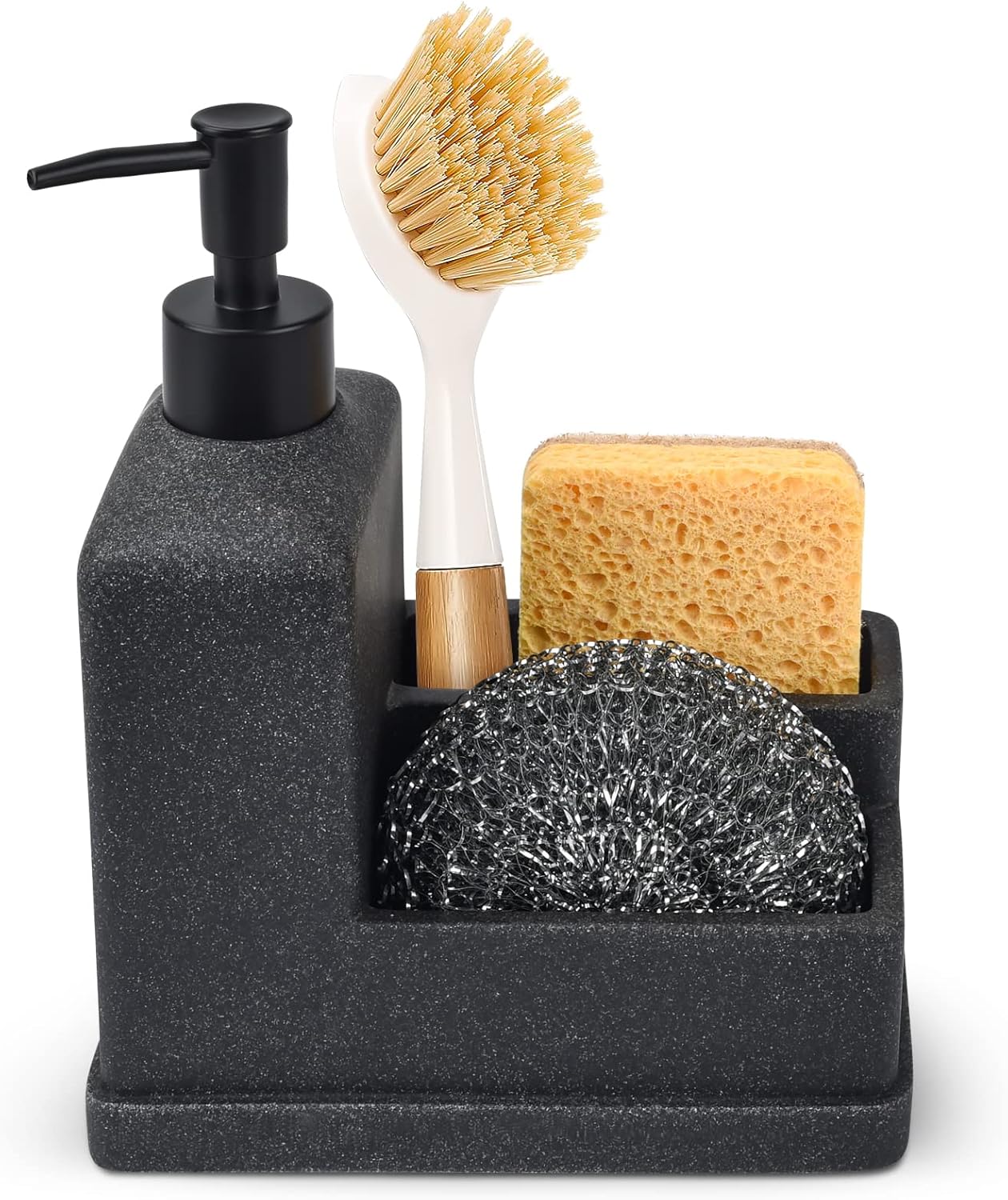 Dish Soap Dispenser with Sponge Holder,Liquid Hand and Dish