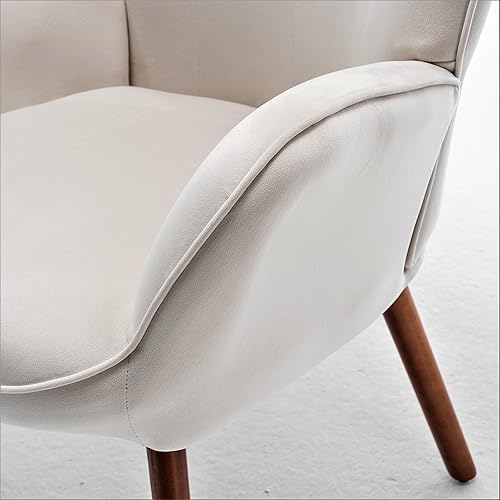 Miniatura 7 de Container Furniture Direct Sillas elegantes con brazos decorativos para sala de estar, dormitorio u oficina en casa, sillón de mediados de siglo con