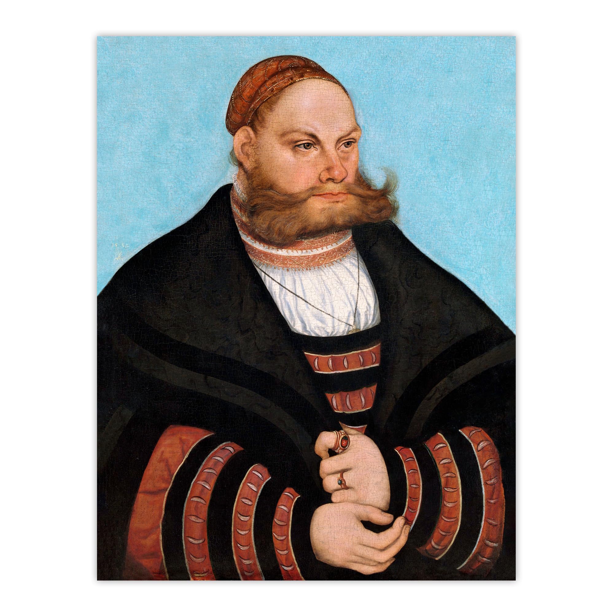 Artery8 Lucas Cranach Portrait of Lukas Spielhausen Wall Art Print 12x16