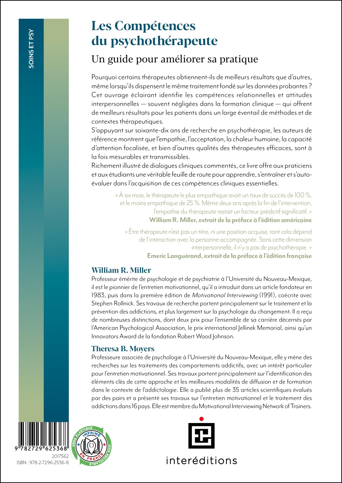 Les Compétences du psychothérapeute: Un guide pour améliorer sa pratique
