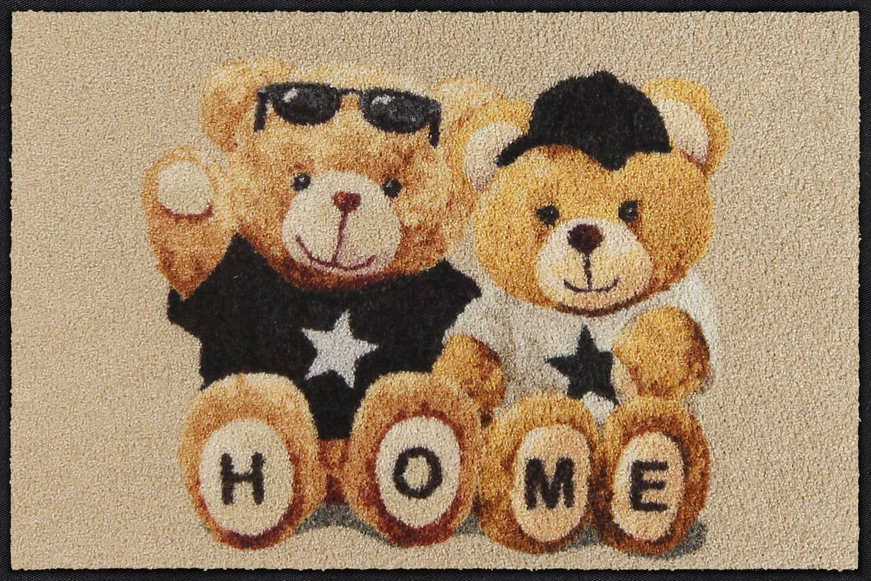 Salonloewe Fussmatte Home Teddys I Schmutzfangmatte & Fußabtreter für Innen 50 x 75 cm