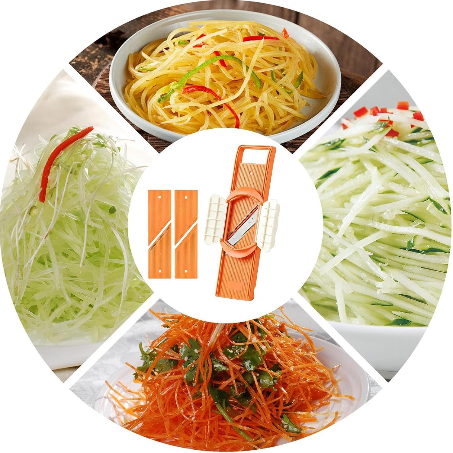 Cucumber Vegetable Slicer, Stainless Steel Slicer, Handheld Food Cutter,