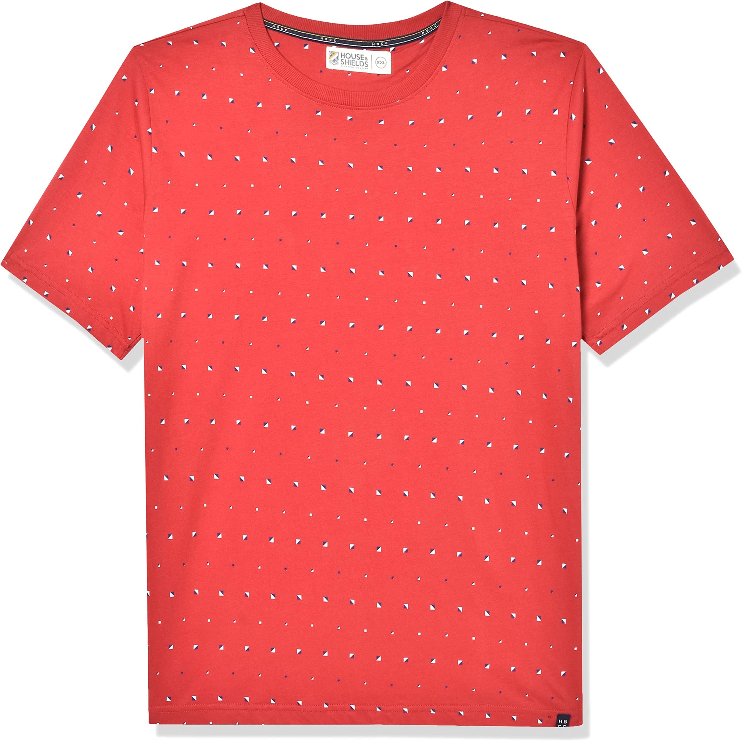 Amazon Brand - House & Shields Men's All Over Print Regular Fit T-Shirt