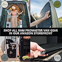 Vista 6 de VanEssential Rejilla Protectora de Puerta Trasera - Cierre de Cremallera Central - Diseñado para RAM PROMASTER Van