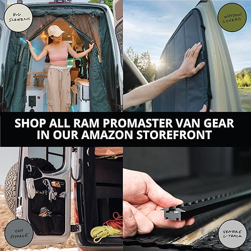 Miniatura 6 de VanEssential Pantalla magnética para puerta corredera diseñada para Ram Promaster Van