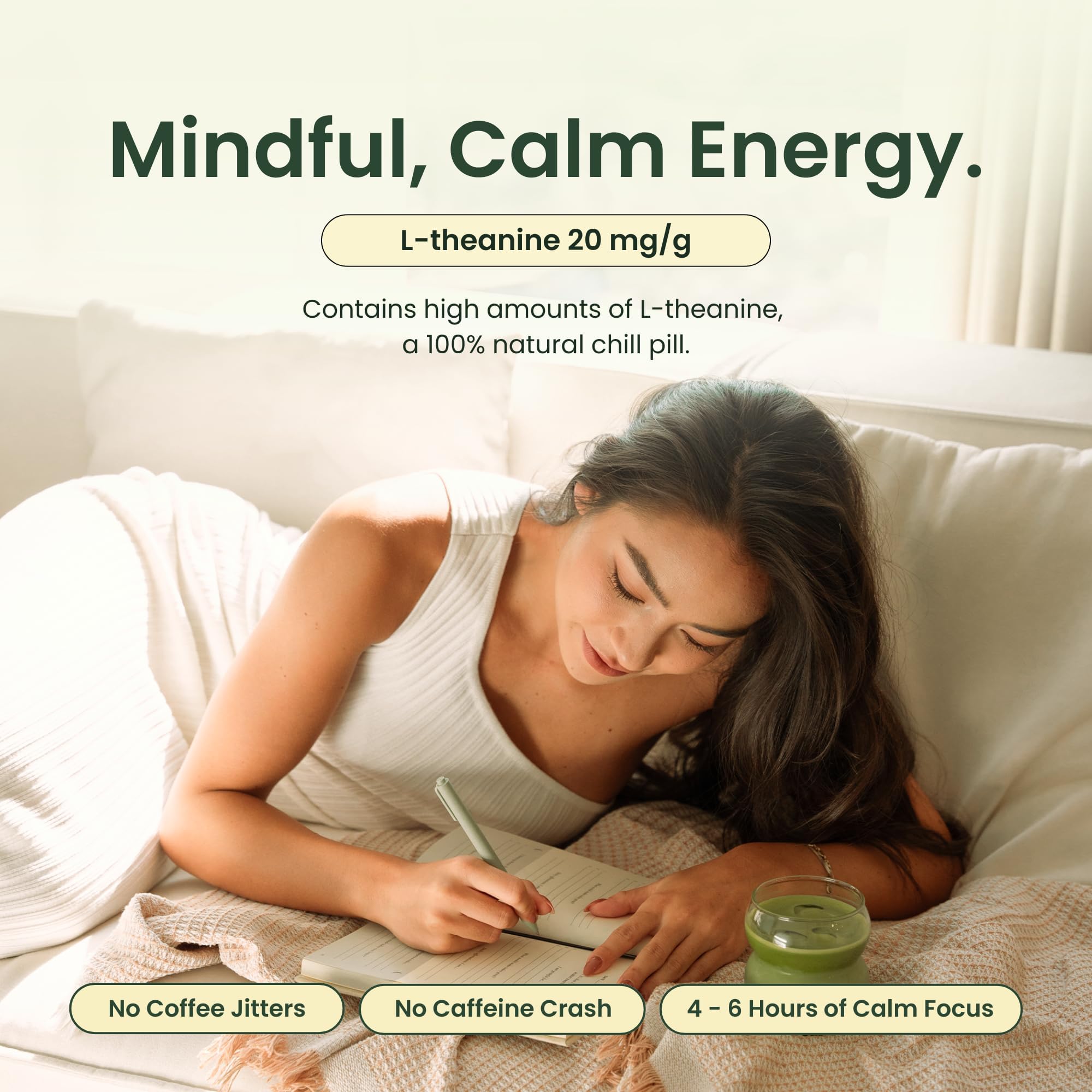 Crafti Ceremonial Grade Matcha Powder Organic - Unsweetened Authentic Japanese Daily Matcha Green Tea Powder from Uji Kyoto — view 5