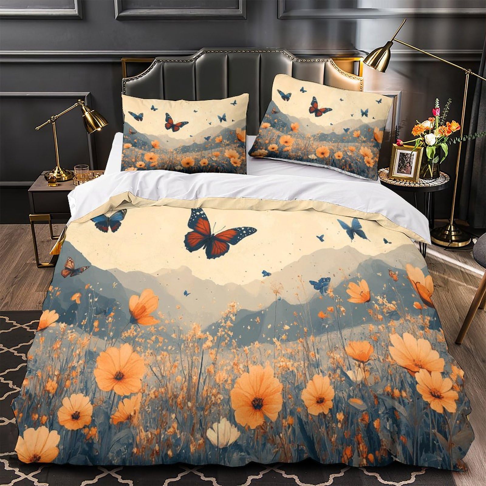 Housse de couette papillon 3D motif nature pour transformer la chambre des garçons et enfants