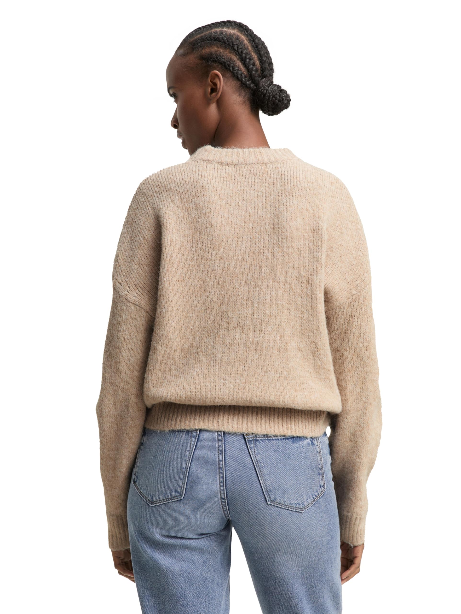 TOM TAILOR Denim Damen 1049069 Oversize Strickpullover