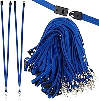 Vista 8 de Kosiz Cordón de seguridad para insignias de identificación, cordón de liberación rápida a granel con gancho giratorio para tarjetero