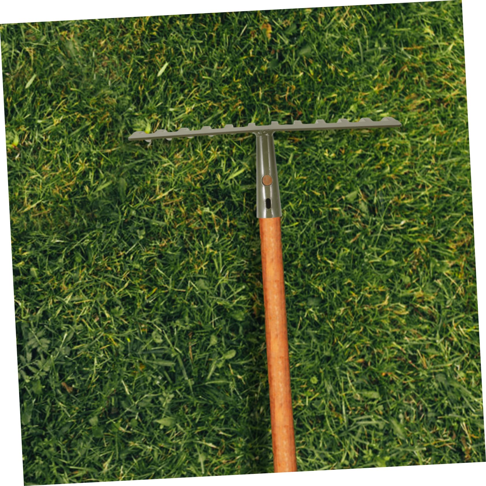 Rastrillo De Jardín De 4 Piezas Resistente A La Corrosión para Desherbar Y Aflojar Hojas Herramientas De Jardinería Cabezal Pequeño Púas para Exteriores Rastrillo Pesado