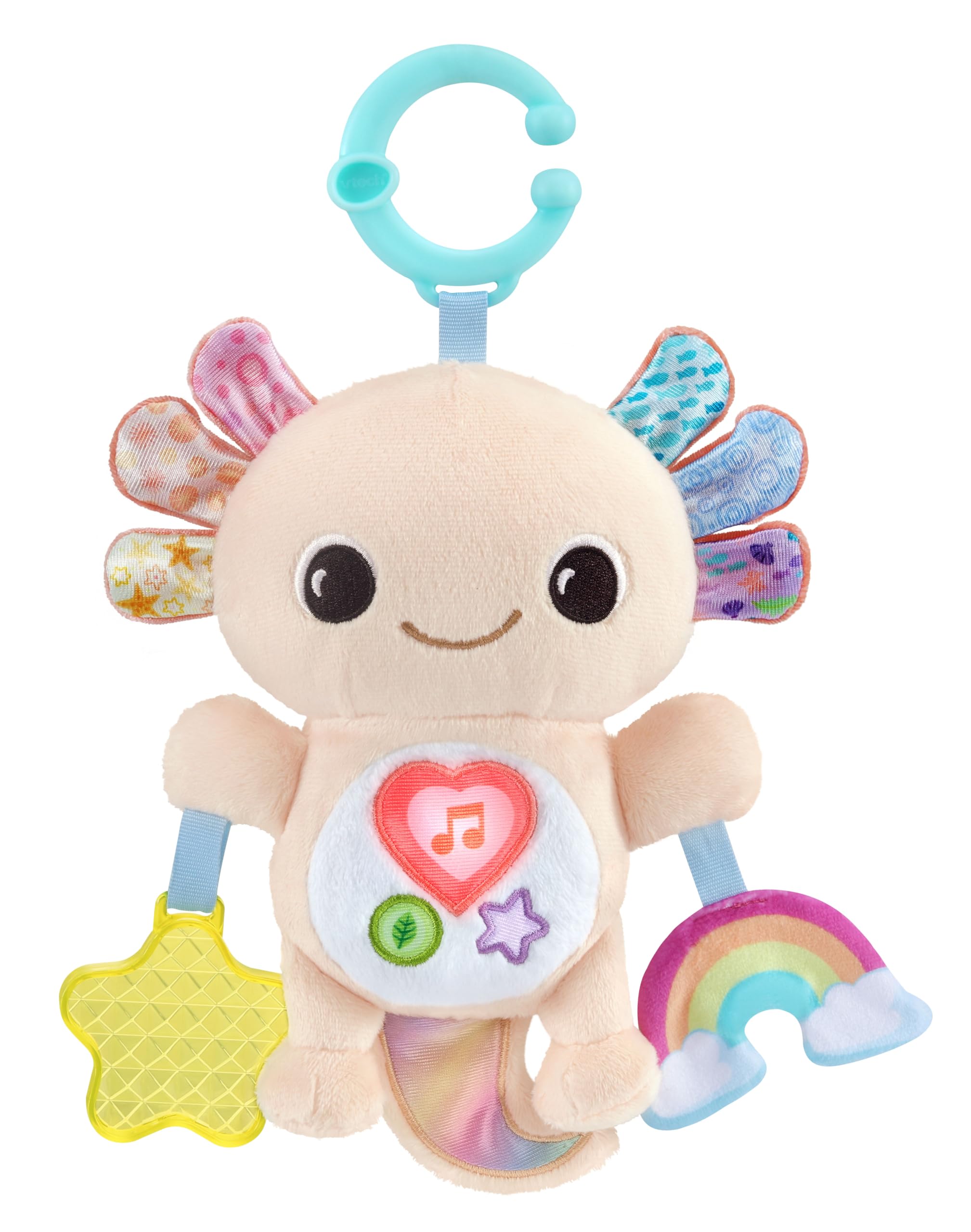 VTech Baby Rainbow Lights Axolotl, Interactive Baby Toy with Lights, Songs and Melodies, Tactile & Sensory Stimulation, Visual Awareness, Gift for Ages 3, 6, 9, 12 Months +, English Version