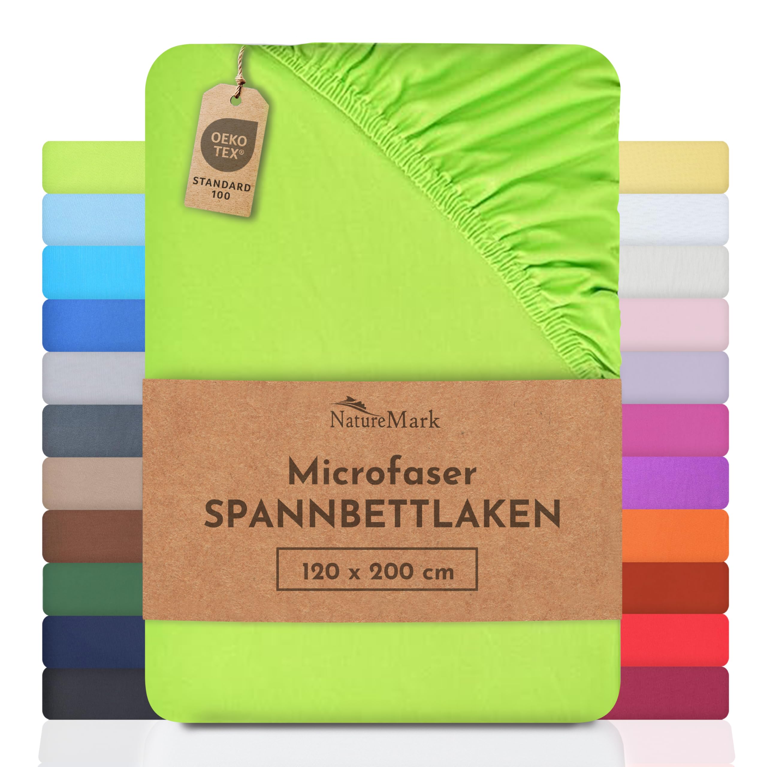 NatureMark - Mikrofaser SPANNBETTLAKEN zum Sparpreis! viele Größen und Farben Markenware