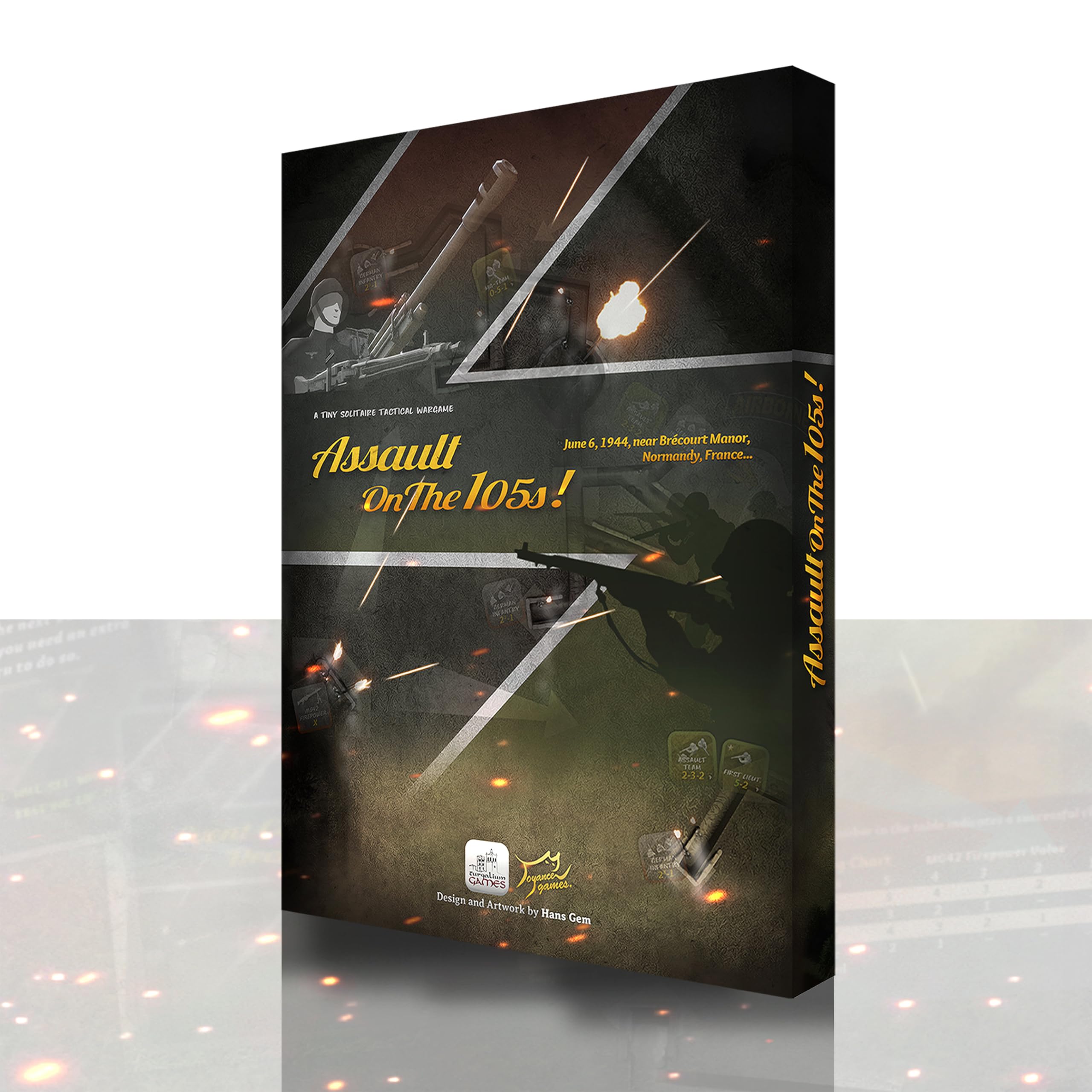 Assault on The 105s!, Turgalium Games, Strategy Game, Single Player Board Game, Historical War Game