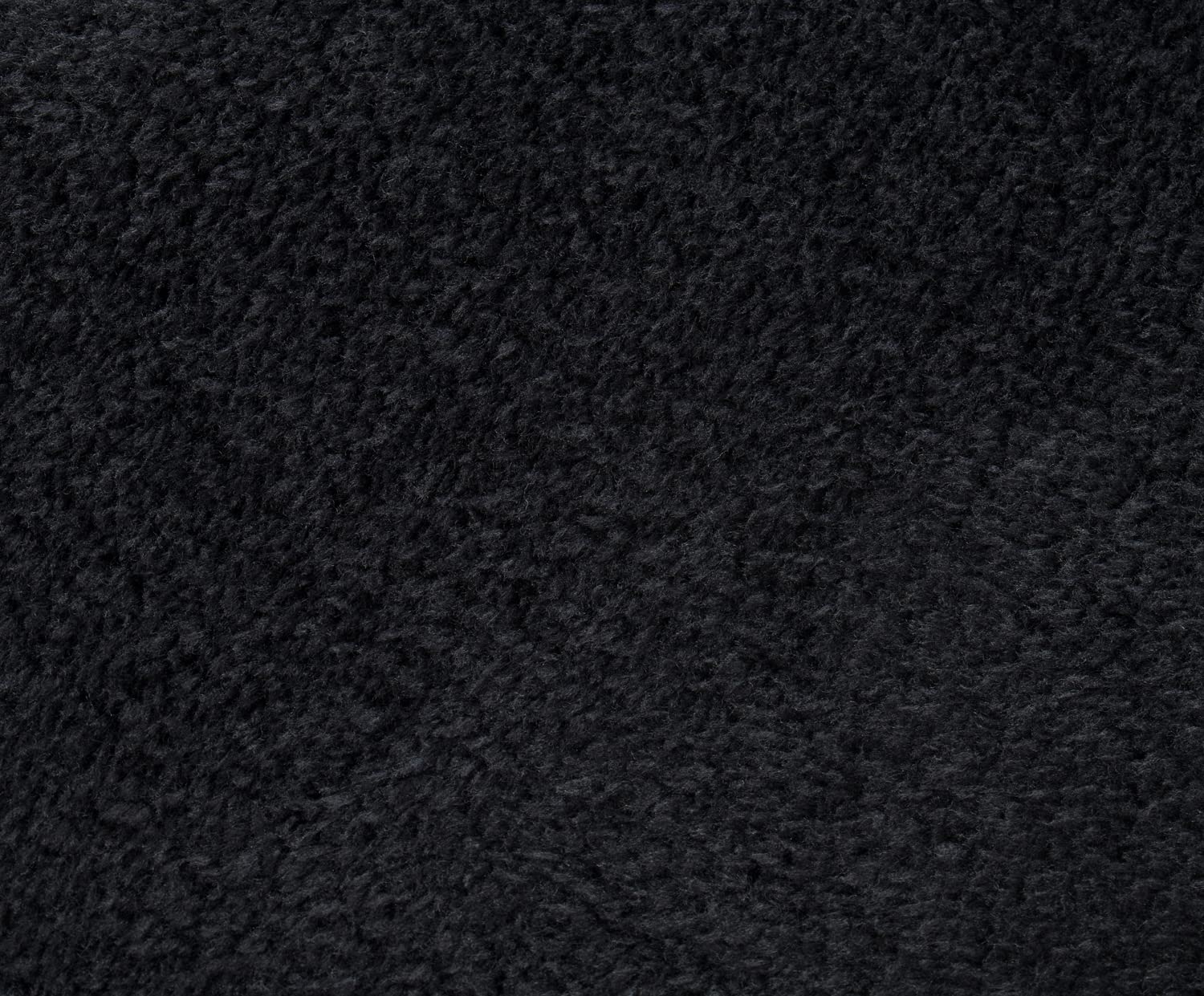 Gözze - Premium Rutschfester Runder Badezimmerteppich, RIO, 100% Microfaser, Ø 110 cm - Schwarz