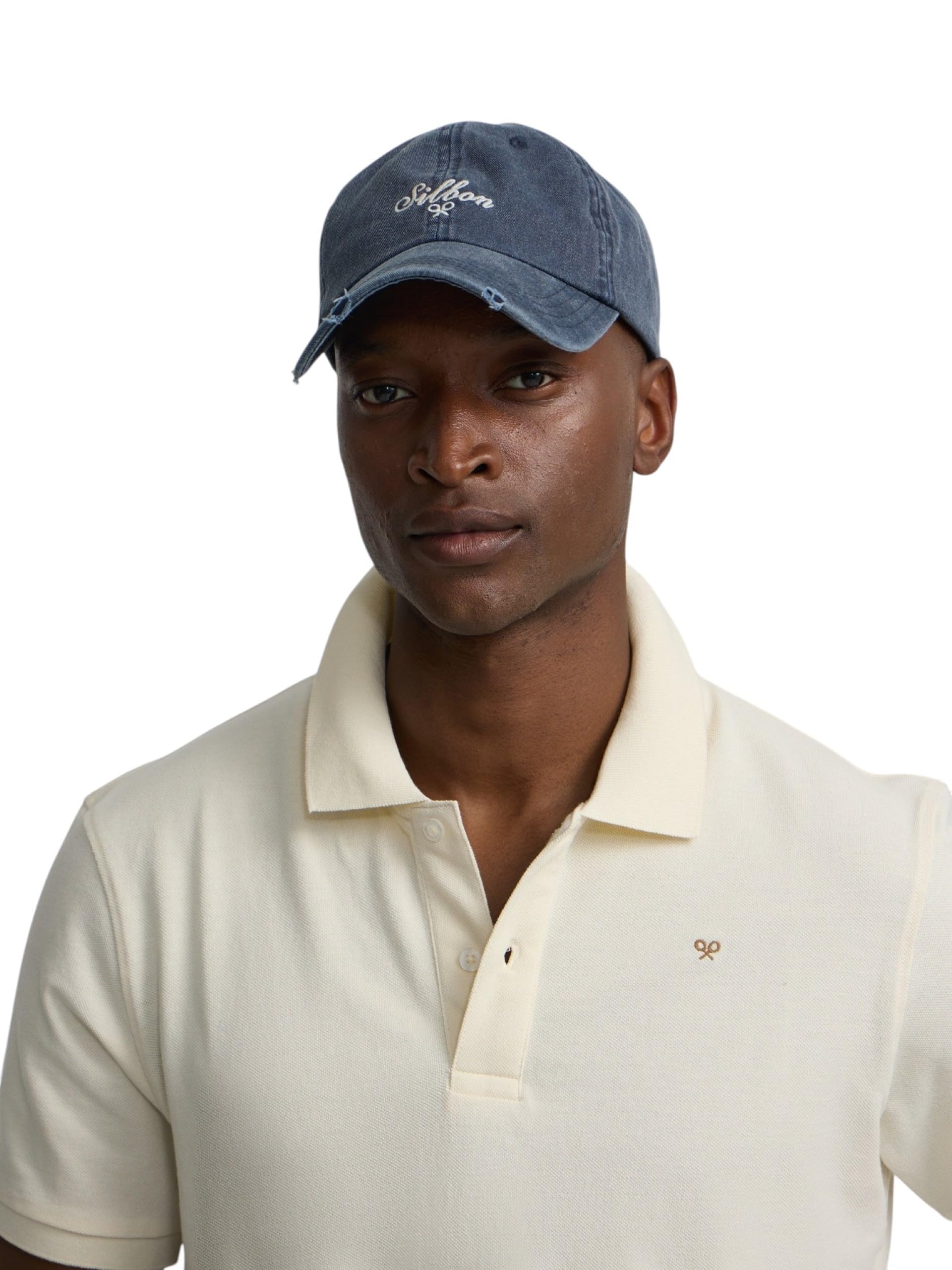 SILBON Classic Plain Polo Shirt, Cream, XXL/3XL