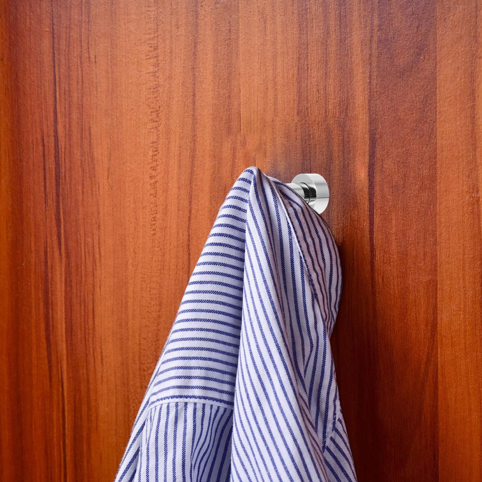 WOONEKY 6piezas Ganchos Redondos Para Toallas y Ganchos De Pared De Latón Para Ducha Organizadores Versátiles Para Cocina y Dormitorio