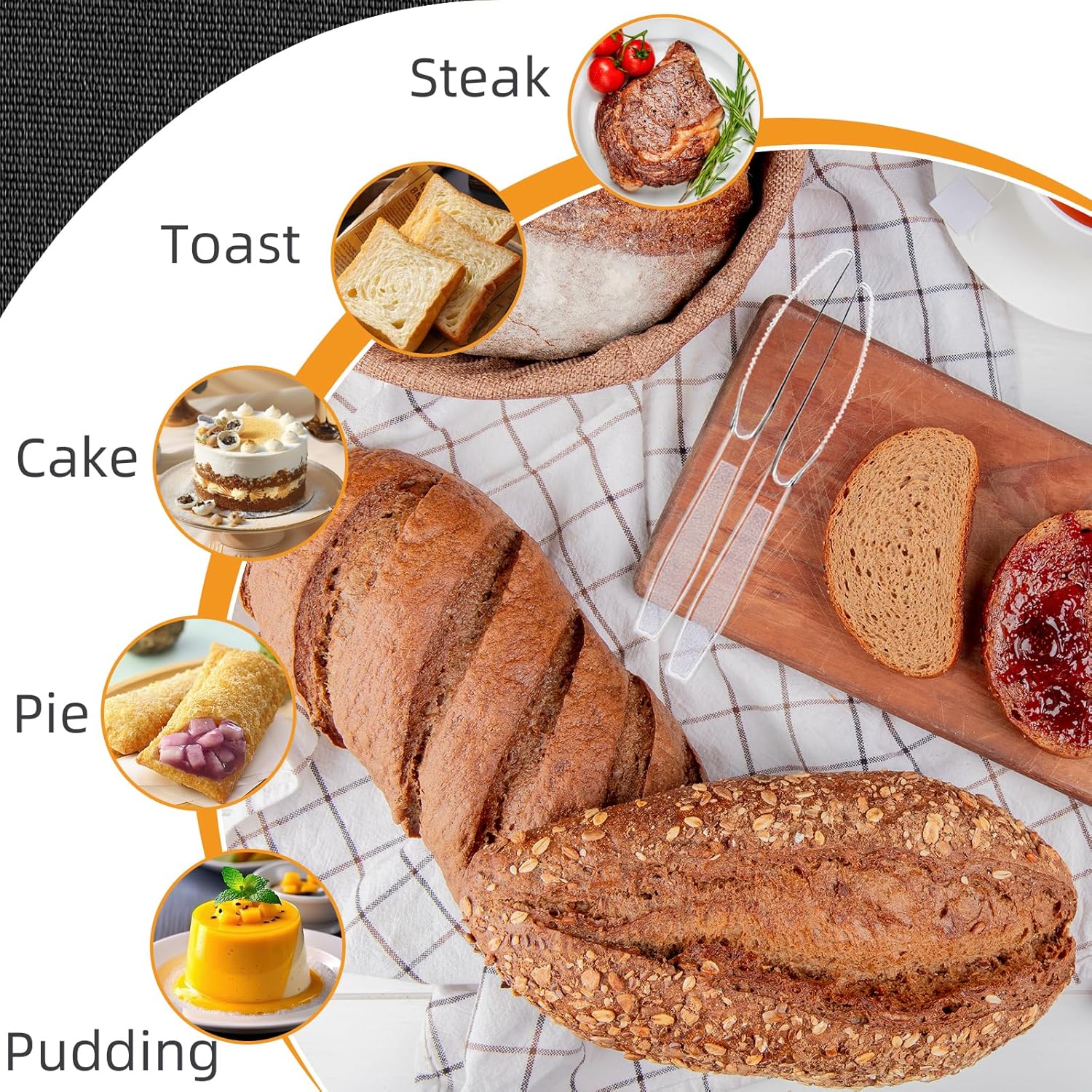 180 Count Extra Plastic Knives Heavy Duty 7.5" Disposable Clear Plastic Knives Bulk, Heat Resistant & BPA-Free, Plastic Cutlery Set for Party, Events and Daily Use - Image 6