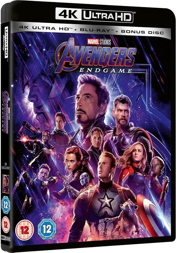 المنتقمون: Endgame 4k Ultra-HD يتضمن قرص المكافأة [ Blu-ray ] [ 2019 ] [ المنطقة الحرة ]