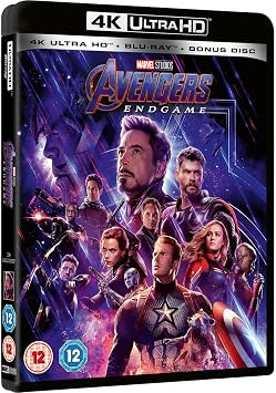 المنتقمون: Endgame 4k Ultra-HD يتضمن قرص المكافأة [ Blu-ray ] [ 2019 ] [ المنطقة الحرة ]