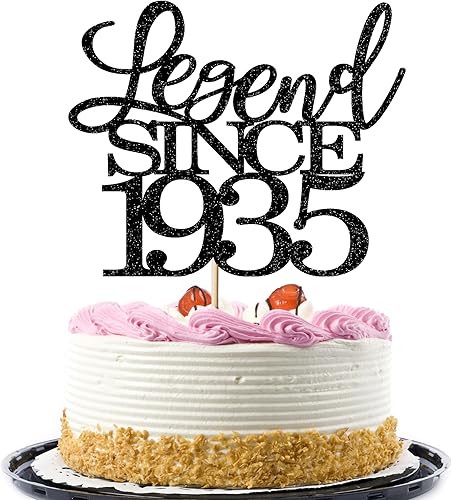 Miniatura 7 de Legend since 1973 Cake Topper 50th Birthday Happy Birthday Cake Topper para hombres y mujeres animan a 50 años de edad decoración de pastel con