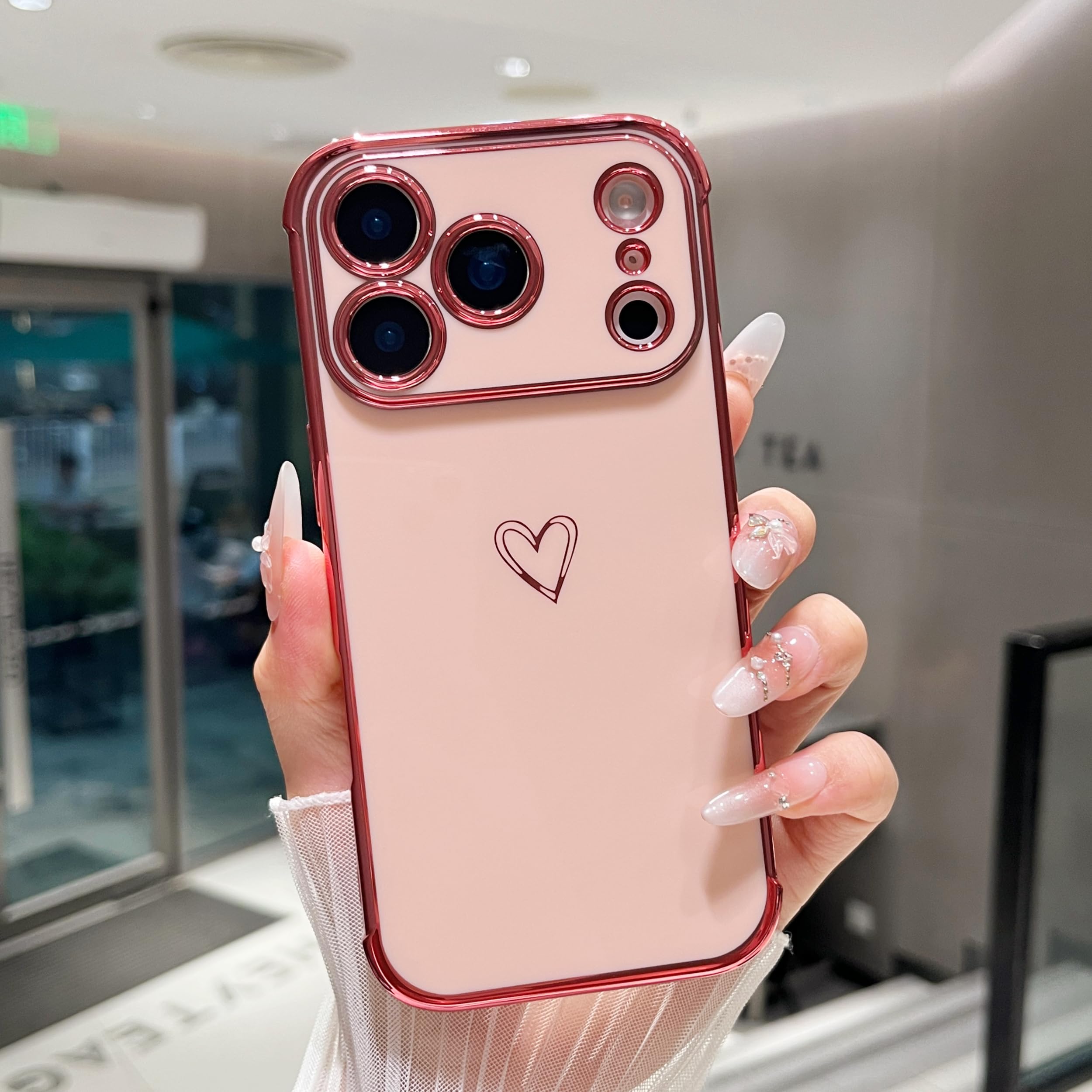 ZTOFERA Heart Phone Case for iPhone 17 Pro Max (6.9