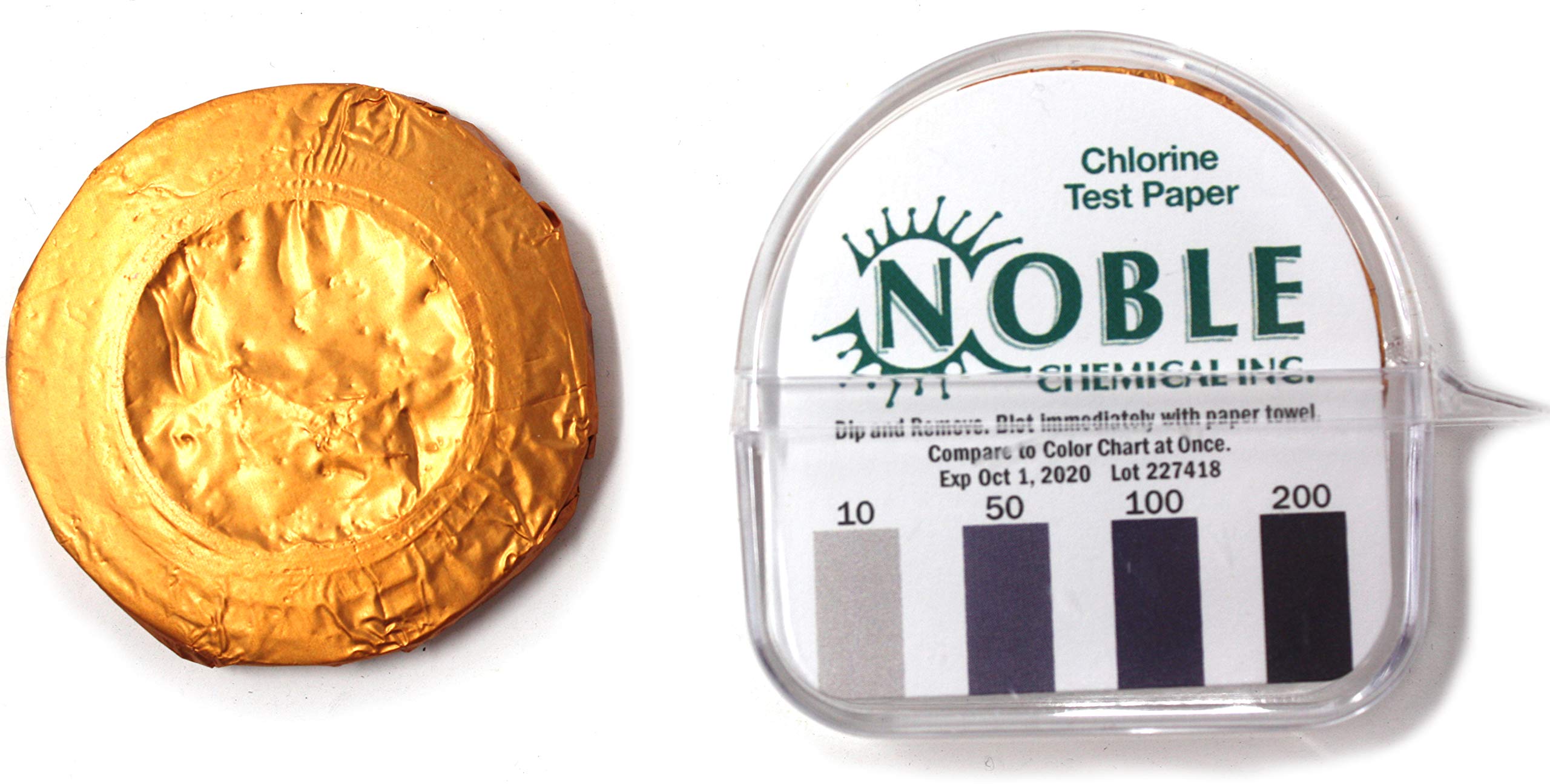 Noble Chemical CM-240 despachador de papel de prueba de cloro – 10 – 200 ppm