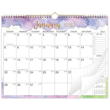 2023 Calendar Amazon 2023 Wall Calendar Jan 2023 Dec 2023 12 Months Hanging Wall Calendar 2023 15 X 11 5 Spiral Twin Wire Binding Large Blocks With Julian Dates Amazon In Office Products