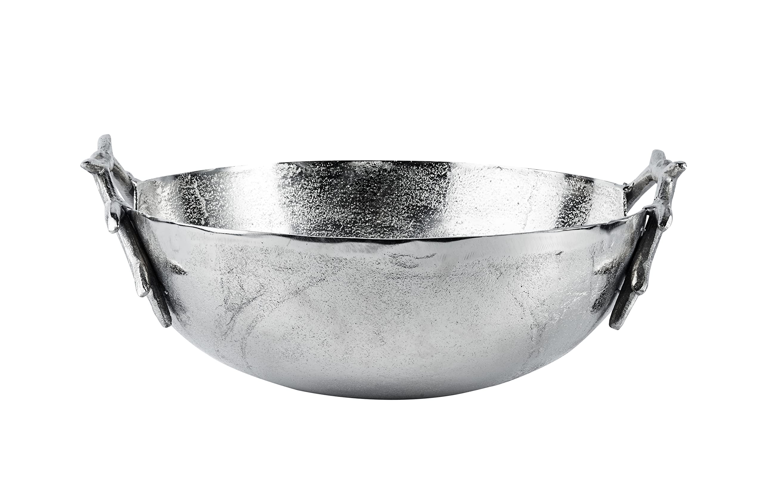 Etagere XXL decoratieve schaal met 4 niveaus, decoratieve decoratie - grote serveerschaal van metaal aluminium - zilver luxe, eetkamer, keuken - 95 cm - België