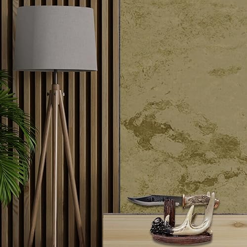 Miniatura 8 de BestGiftEver Cuchillo decorativo de hoja de ciervo con mango tallado con soporte de exhibición de cuernos sintéticos, cabina de caza para decoración