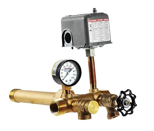 Kit de instalación de tanque de presión con camiseta de tanque de unión de latón de 1 pulgada para adaptarse a la mayoría de tanques de presión con
