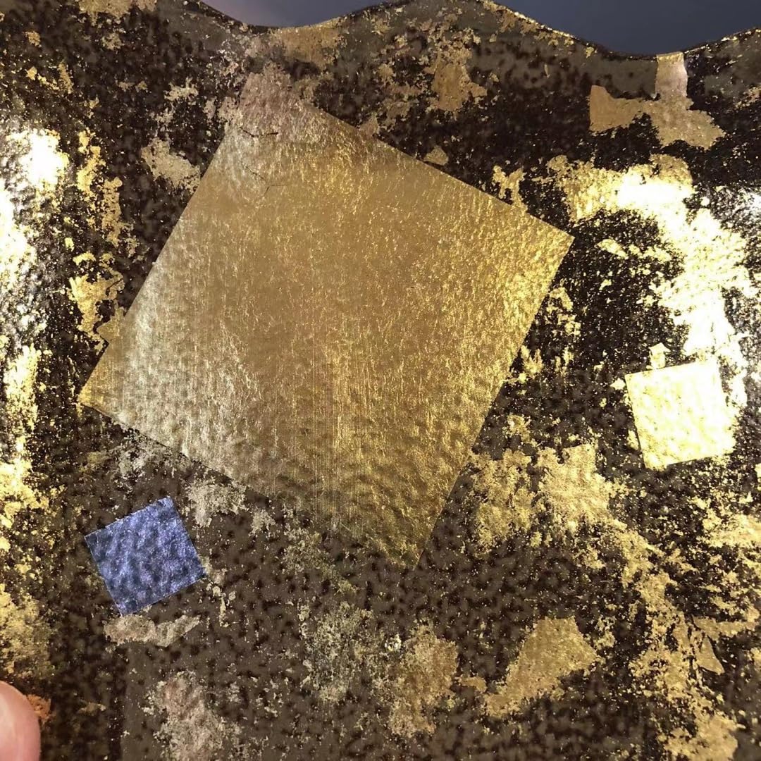 Amazon.co.jp: N200、京焼 陶あん 金銀箔 盛皿陶葊 土渕善丕氏 超 6枚  