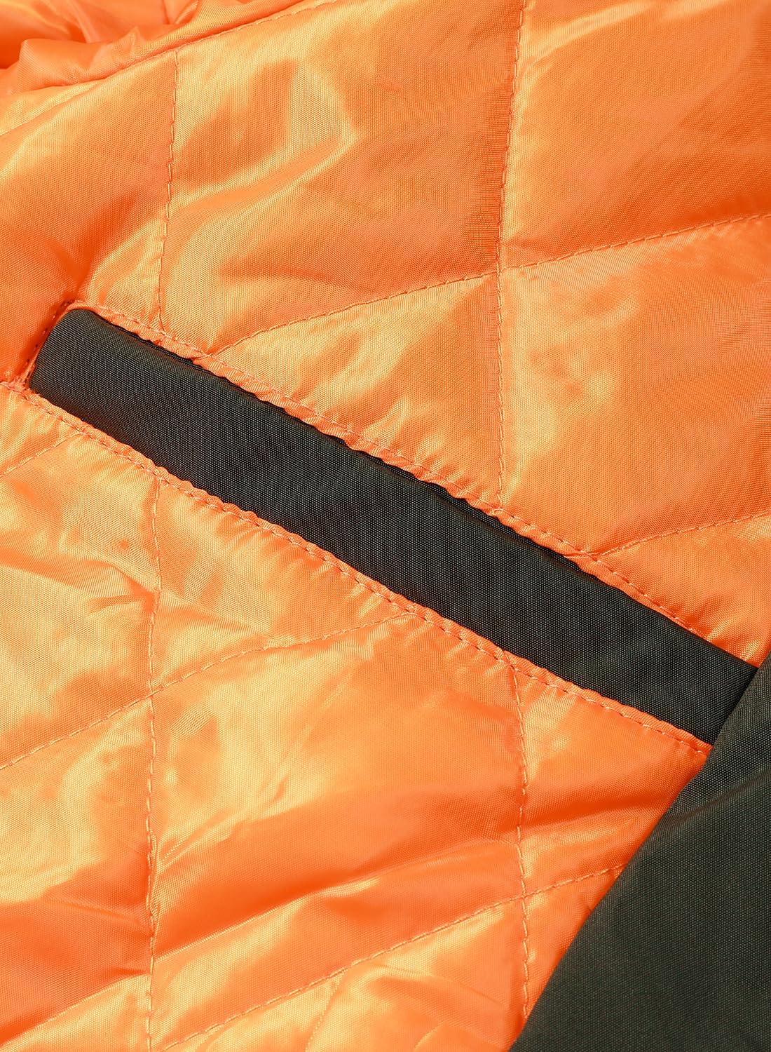 HOOD CREW Men’s Bomber Jackets Fall Winter Warm Windbreakers Zip Up Casual Lightweight Jacket Padded Coats with Pocket - Image 6