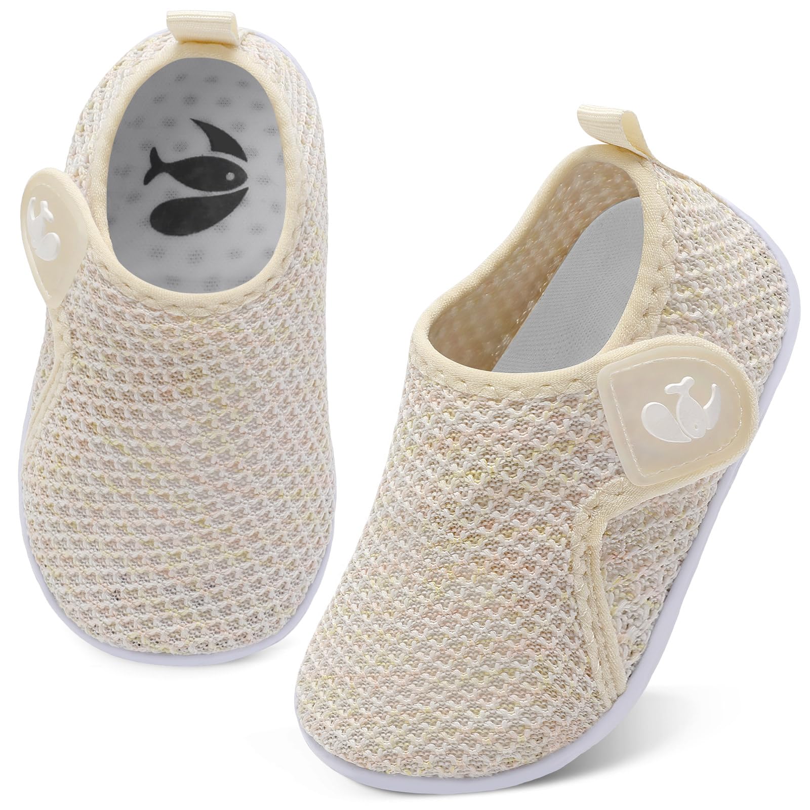 FEETCITY Boys Girls Water Shoes Kids Aqua Socks Quick Dry Barefoot for Beach Swimming Pool