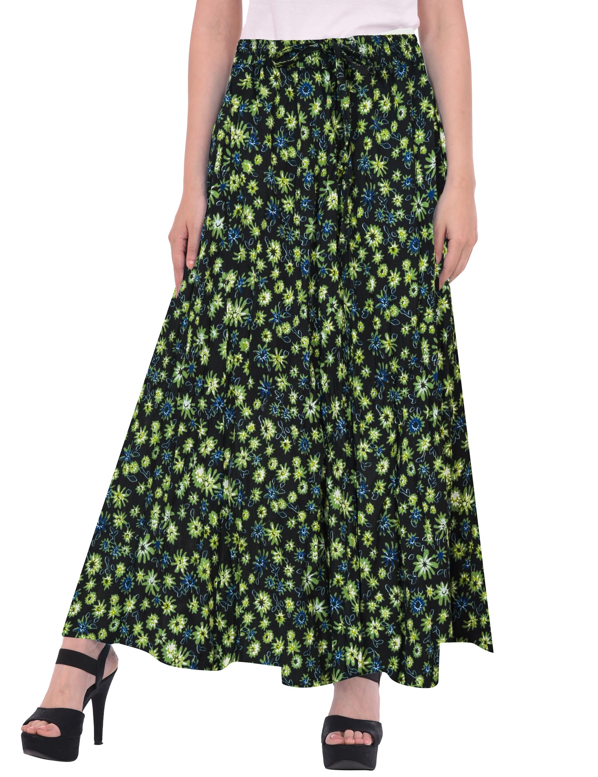 COTTON BREEZEWomen's Cotton Skirt (Black)